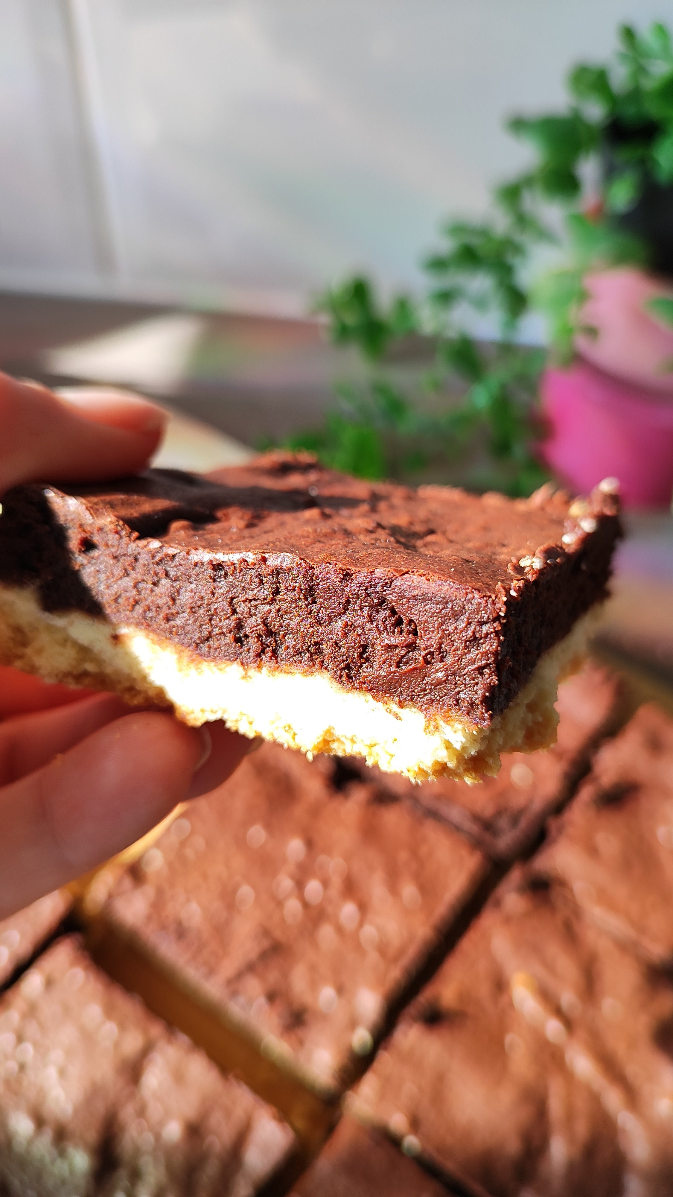 Chocolate fudge pie bar